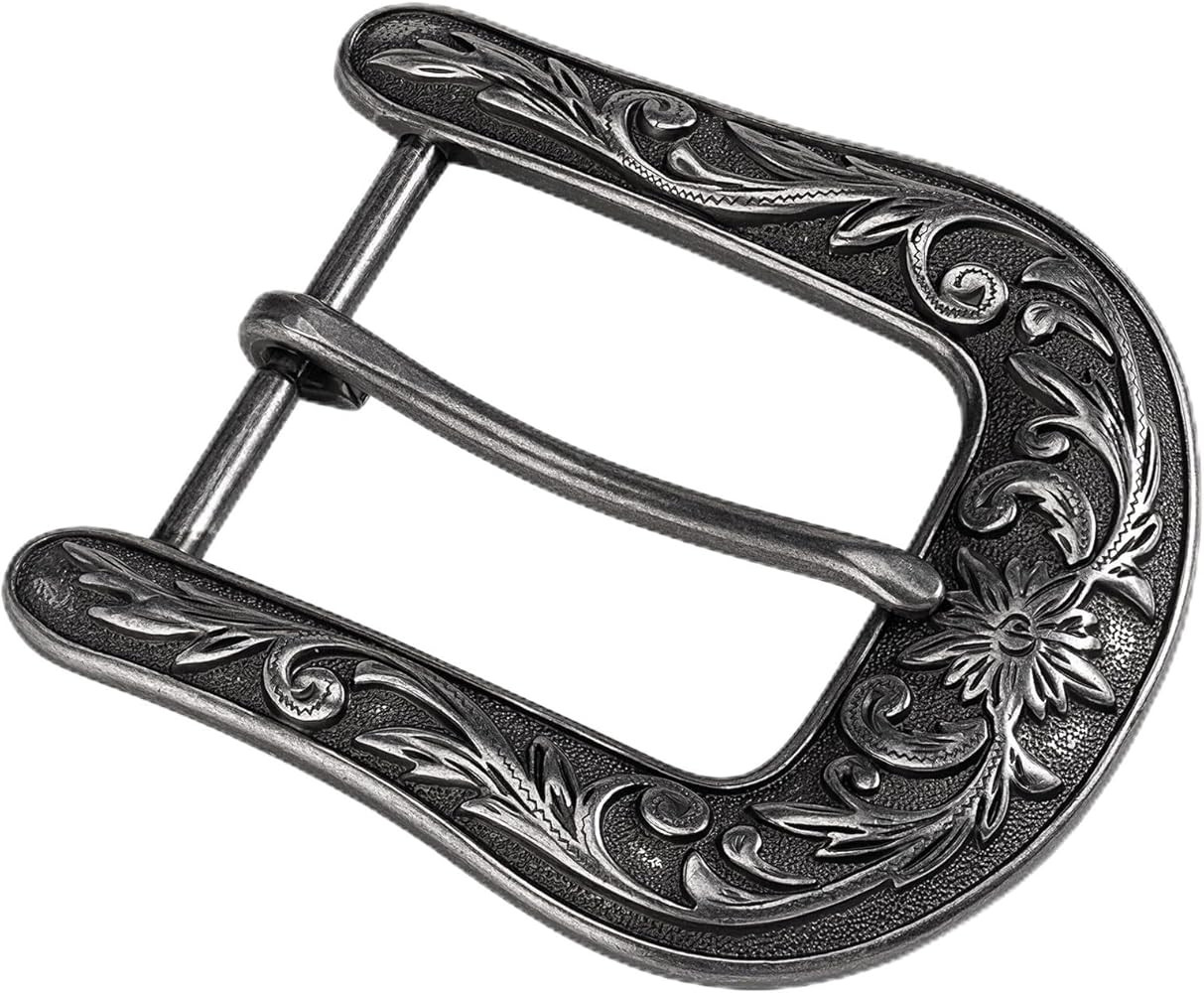 Western Belt Buckle - 1.5" Retro Cowboy Replacement Belt Buckle for Men & Women | Amazon (US)