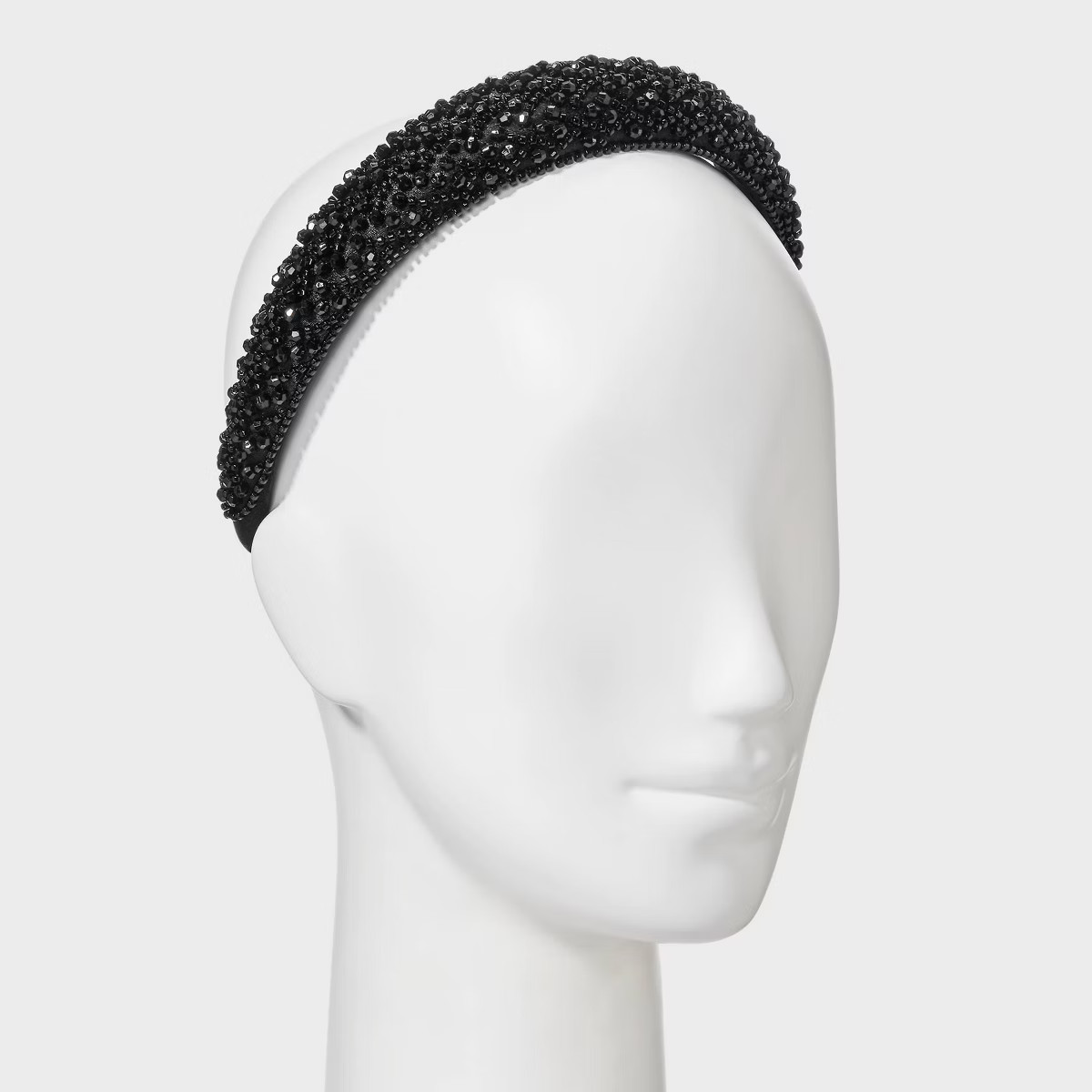 Crystal Rhinestone Padded Headband - A New Day™ Black | Target