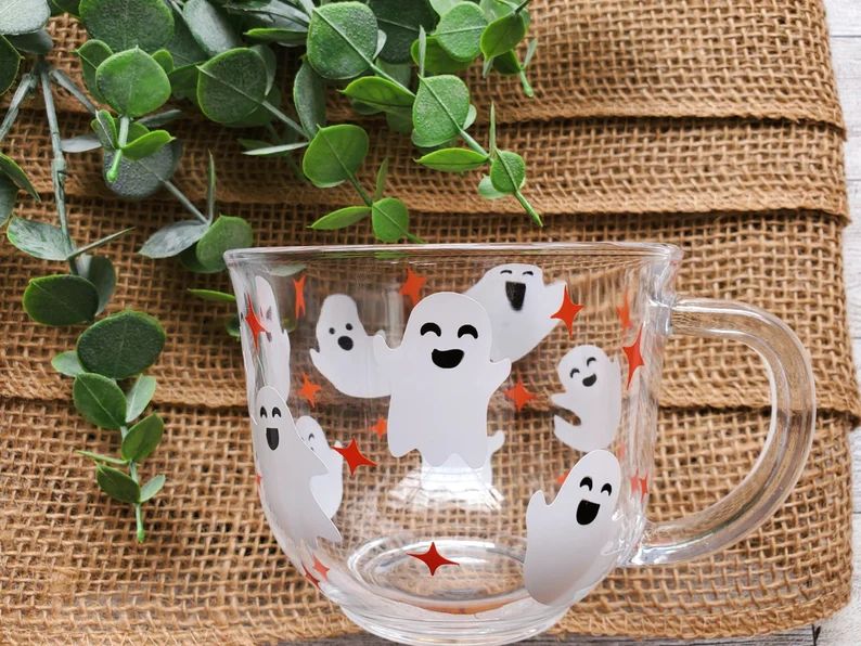 Halloween Spooky Ghost Cappuccino Mug 18 OZ Coffee Mug - Etsy | Etsy (US)