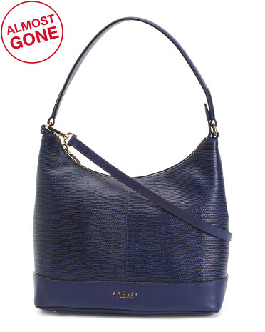 Leather Spring Vale Small Zip Top Shoulder Bag | TJ Maxx