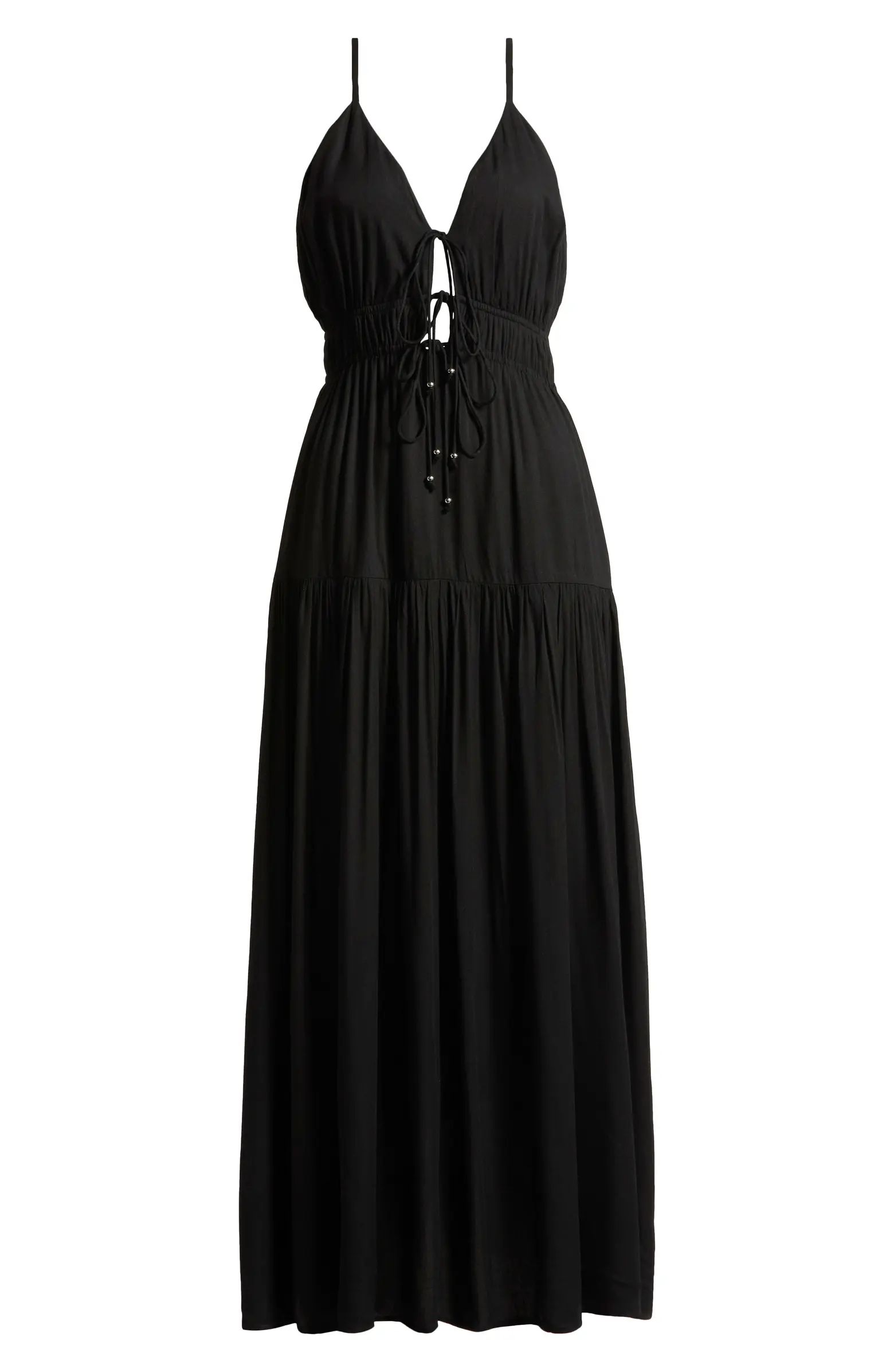 Elan Tie Front Cover-Up Maxi Dress | Nordstrom | Nordstrom