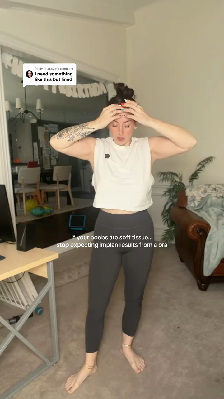 If you have soft tissue, loose skin, volume loss, or deflated tissue after weight changes, pregnancy, breastfeeding, or just genetics… your bras are not going to fit the same as someone with implants or naturally firmer tissue. A lot of women think they need a push up bra, but then end up spilling out the middle, getting that weird top cup gapping, or constantly adjusting all day. That’s why I love the @Hsia-Bras Air Mesh Micro Padded Bra. It gives the coverage people want without the stiff molded cup problem. The micro padding is flexible, so your natural tissue can still shape the bra instead of fighting against it. You still get lift, support, separation, and full coverage without the uniboob or gaps. Honestly one of the best options I’ve found for naturally large soft tissue boobs that still want a smooth look under clothes.

#SoftTissueBras #HSIABra #LargeBustStyle #BraThatFits #FullCoverageBra 

 #LTKdayinmylife #LTKgrwm #LTKmomlife