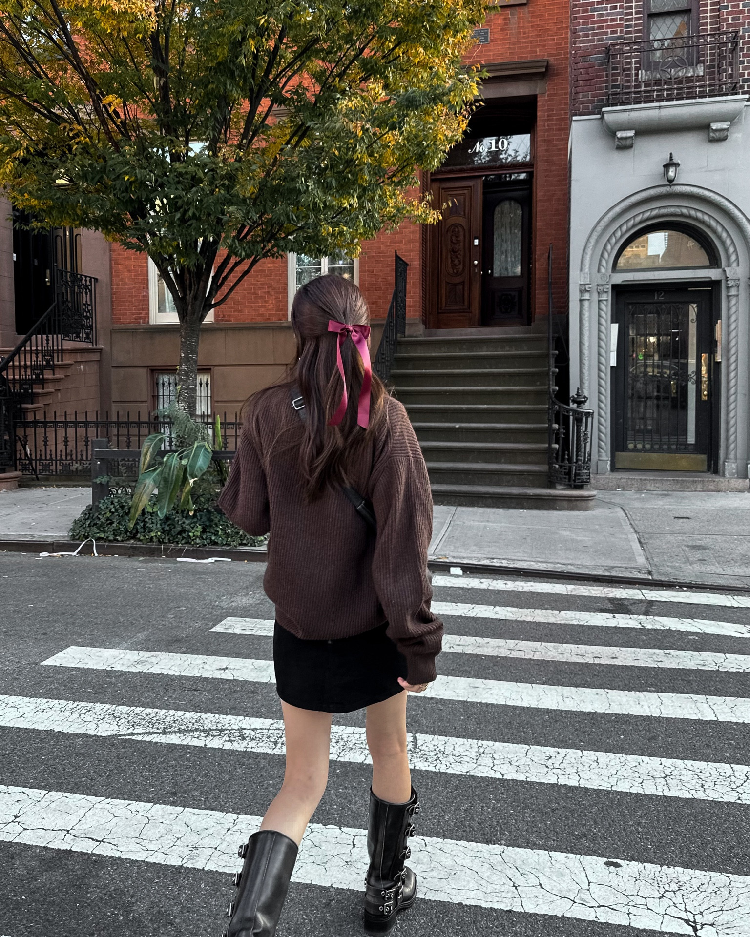 Pinterest fall outfit inspo 🤎 bow: free people, sweater: Muji, skirt: lioness/Princess Polly, boots: Steve Madden

#LTKSeasonal #LTKHoliday #LTKstyletip