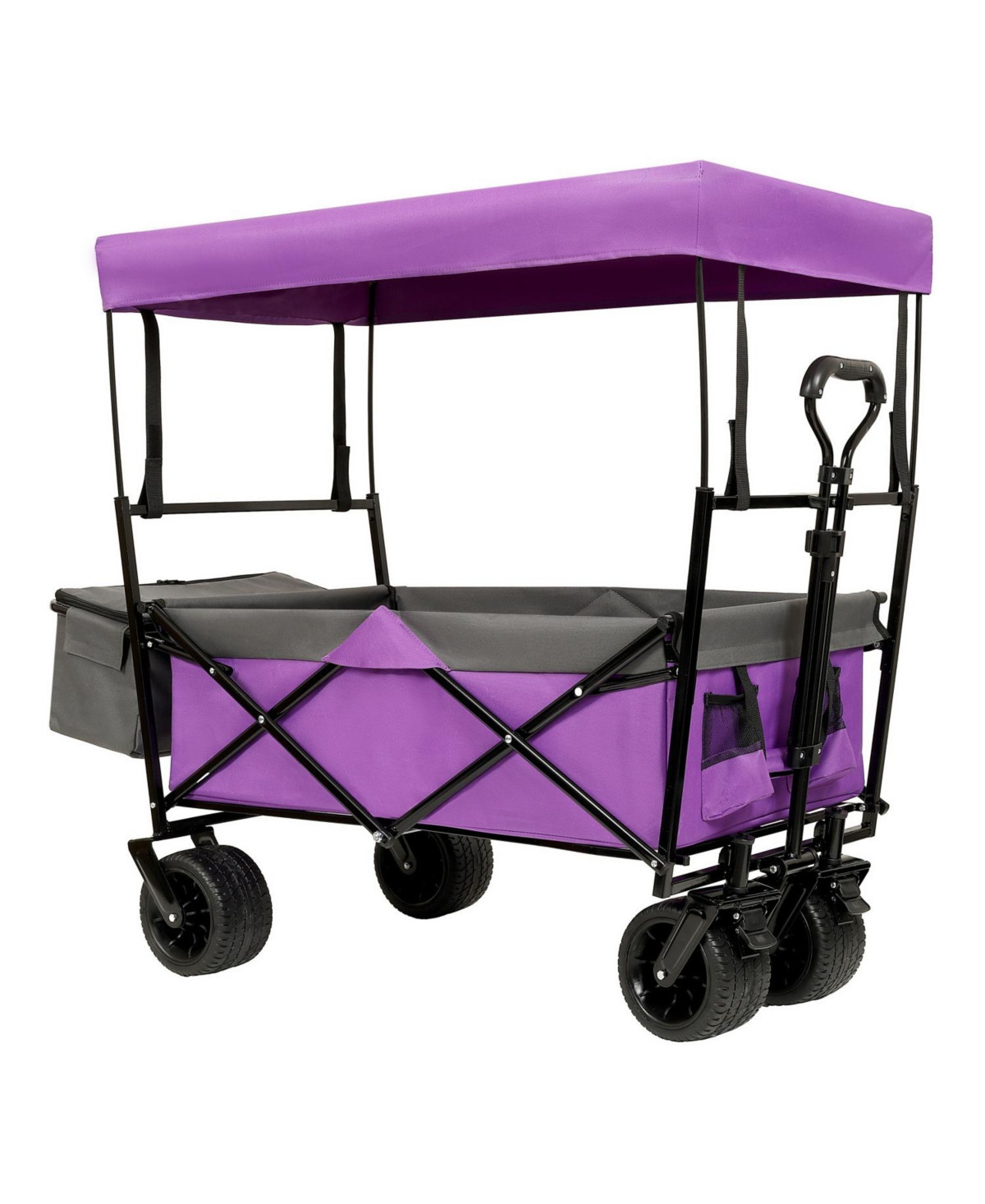 Collapsible Wagon with Canopy & All-Terrain Wheels (Purple) - Purple | Macy's