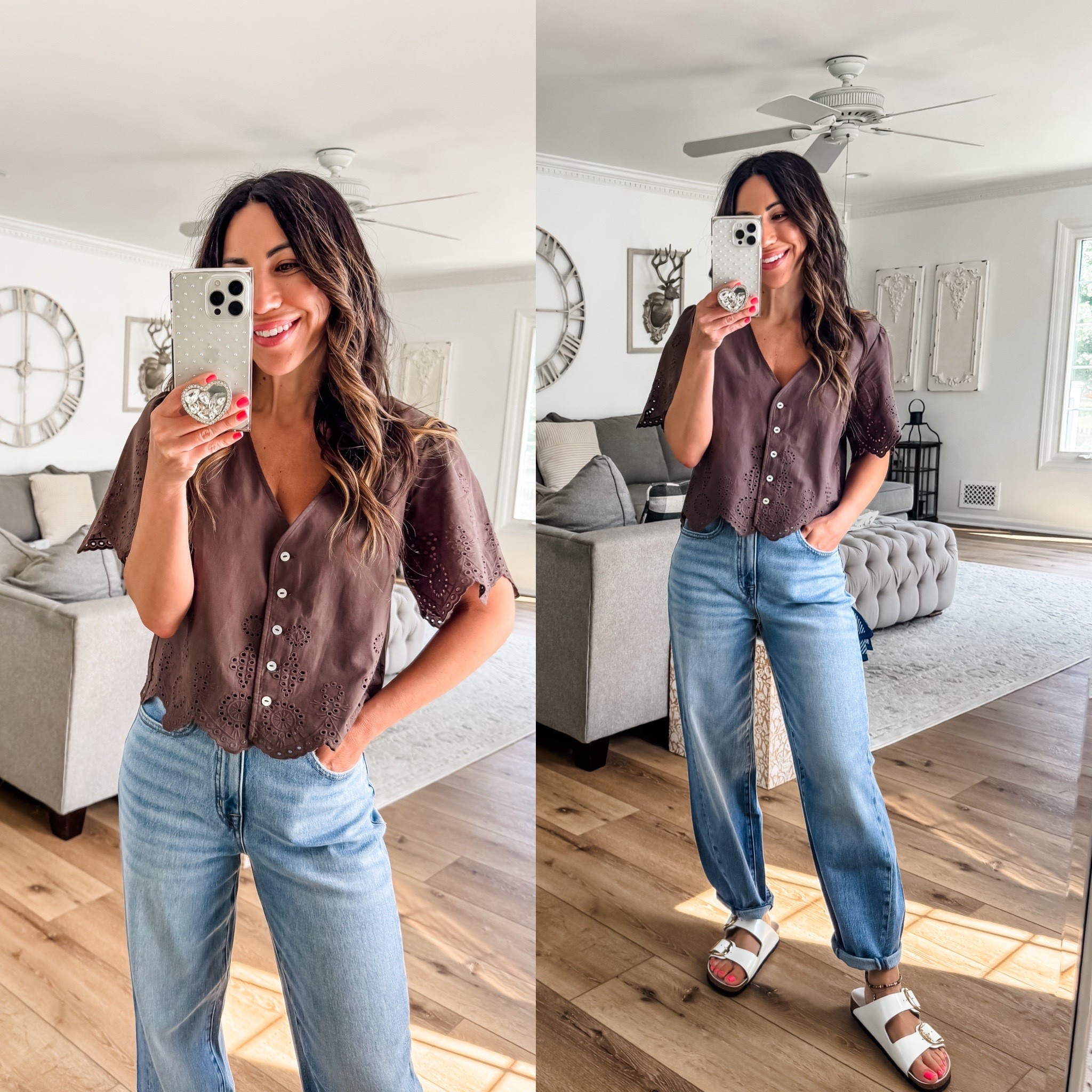 @evereveofficial #everevepartner  #everevestyle jeans 26, small eyelet top

#LTKFindsUnder100 #LTKOver40