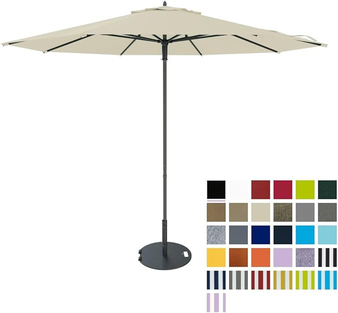 Midtown Umbrellas The Push and Pop 10 Feet Outdoor Umbrella With Terylast Off Cream (Off White) P... | Amazon (US)