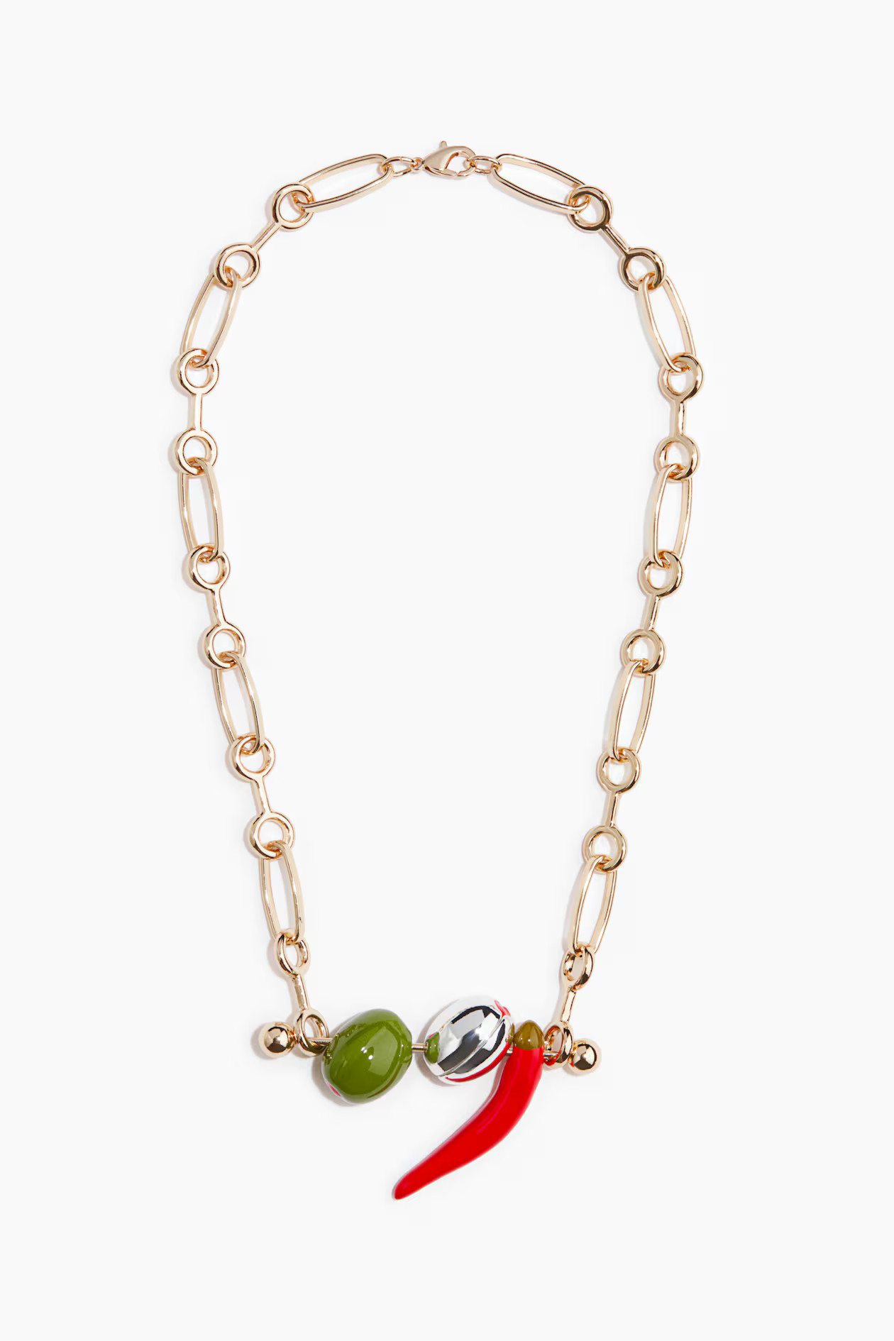 Necklace with Bar Link and Pendants | H&M (US + CA)