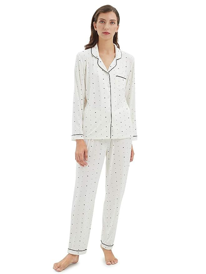 SIORO Soft Womens Pajama Sets, Modal Long Sleeve Pajamas for Women,Sleepwear | Amazon (US)