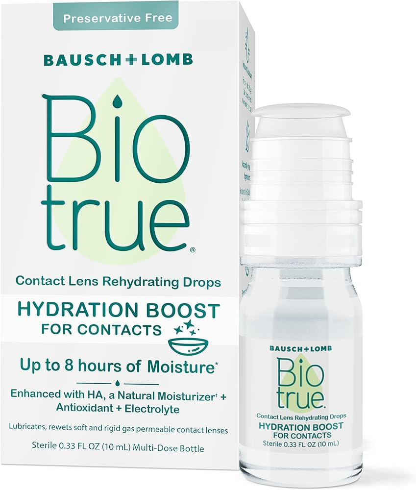 Biotrue Hydration Boost Rehydrating Contact Lens Drops from Bausch + Lomb, Hydrating, Preservativ... | Amazon (US)