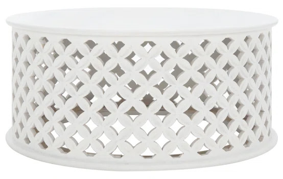 Red Barrel Studio® Kaydix Solid Wood Drum Coffee Table | Wayfair | Wayfair North America