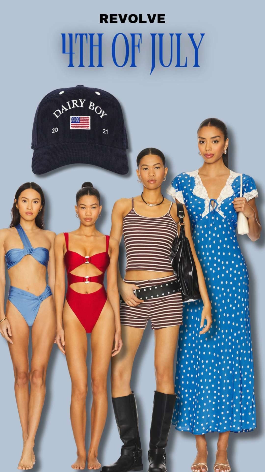 Stars, stripes & style 🇺🇸✨ These 4th of July outfits are perfect for everything from backyard BBQs to fireworks by the beach. Think red, white, and really cute — from flirty dresses to festive bikinis, these looks are made for celebrating in style. #4thOfJulyOutfits #IndependenceDayStyle #RedWhiteAndBlue #HolidayWeekendLooks #USAStyle #SummerOOTD #BBQOutfitIdeas #BeachDayLooks #LTKFourthOfJuly #RevolveStyle #PatrioticFashion #FireworkFits #AllAmericanStyle 

 #LTKSummerEdit #LTKSeasonal #LTKSwim