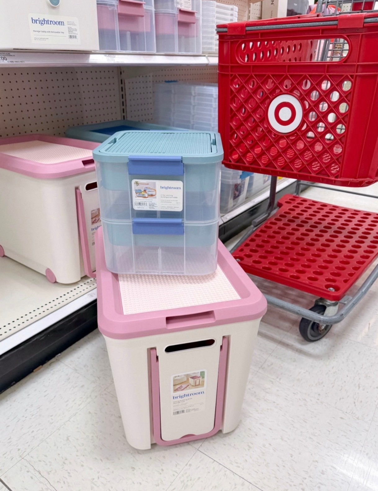 Lego organization hack at target! Comes in two sizes, two colors. #legoorganization #legohack