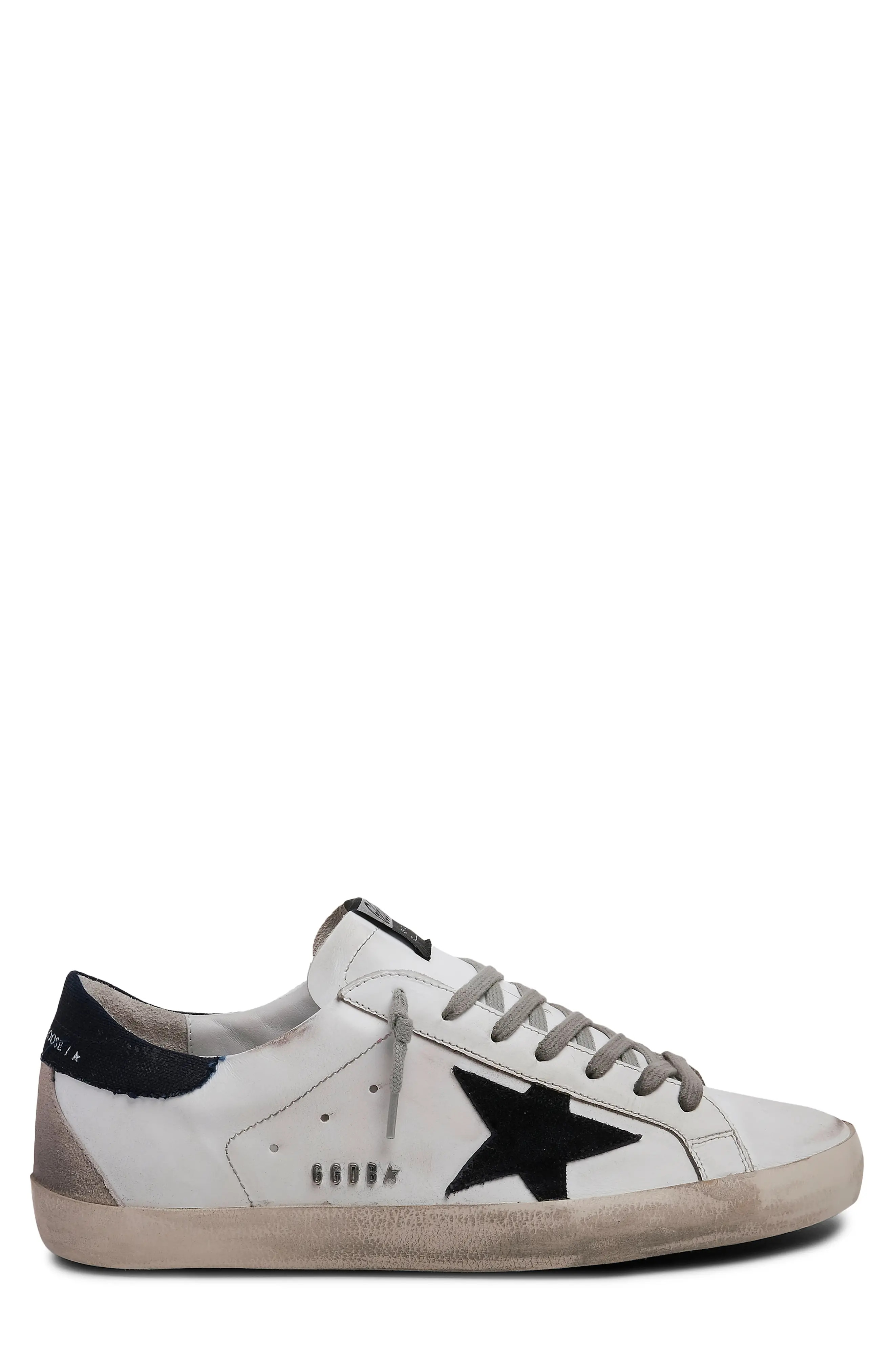 Golden Goose Super Star Sneaker in White/Dark Blue/Night Blue at Nordstrom, Size 12Us | Nordstrom