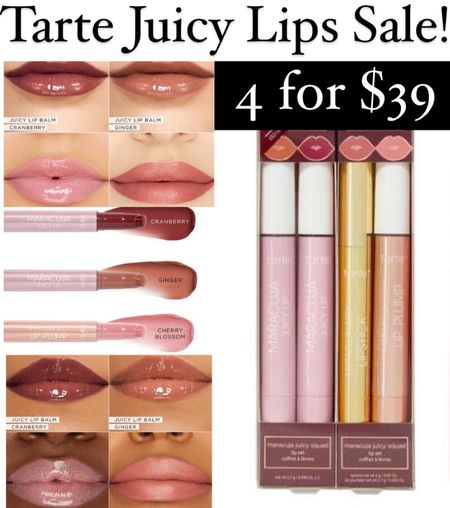 Run don’t walk to the Beauty Brands Sale!!  Normally $21/each, grab 4 juicy lip tubes for $39!!

#Tarte #JuicyLips #BeautyBrands #Makeup #StockingStuffer #GiftsForHer

#LTKHoliday #LTKCyberweek #LTKsalealert