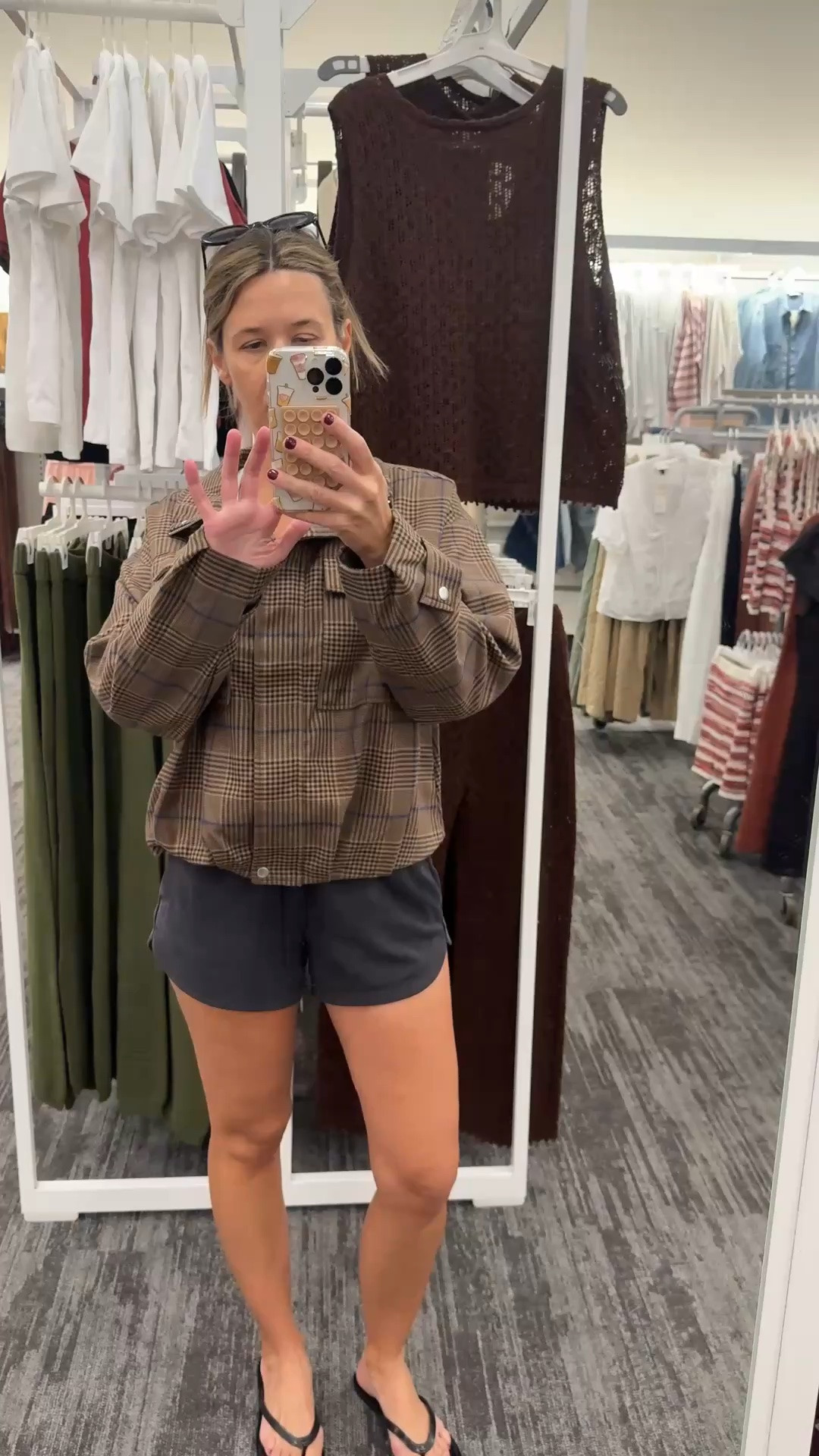 Fall fashion trend alert @Target 
Funnel neck plaid jacket size medium

#LTKSeasonal #LTKOver40
