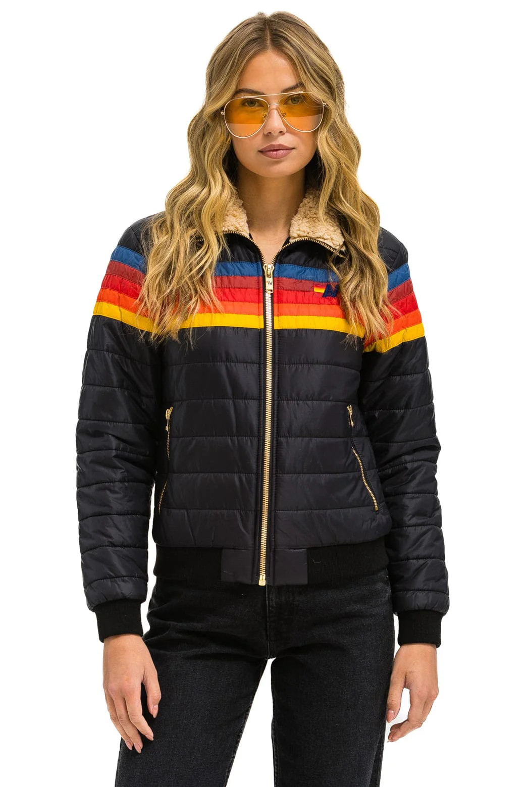 5 STRIPE JACKET - BLACK | Aviator Nation