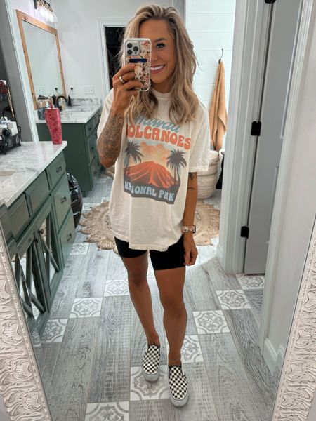We have a lil graphic tee haul this morning AND A DISCOUNT CODE🤌🏼✨🫶🏼 love my Mountain Moverz tees! I size up to a L for an oversized fit most of the time! Code HOLLEY25 saves you 25% off or code HOLLEY3 for 3 tees for $75! 🤎

Graphic tees / spring style / outfit inspo / biker short inspo / Holley Gabrielle 

#LTKsalealert #LTKfindsunder50 #LTKstyletip
