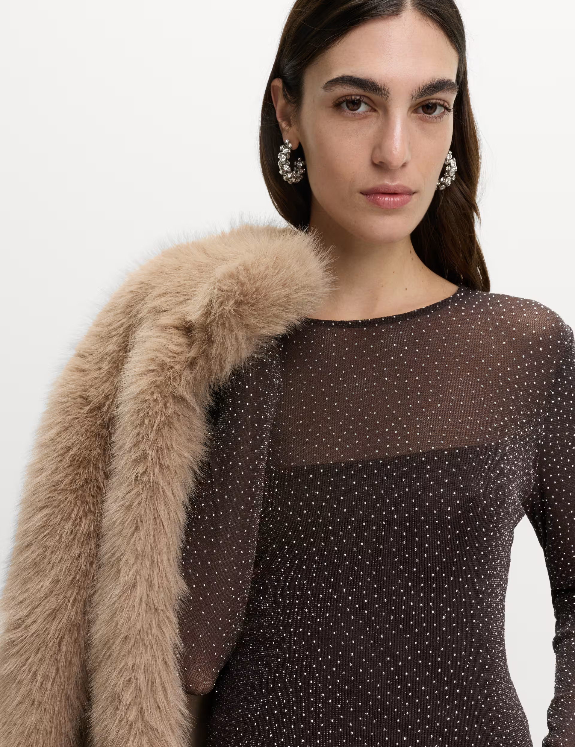 Mesh Jersey Rhinestone Embellished Top | Marks & Spencer (UK)