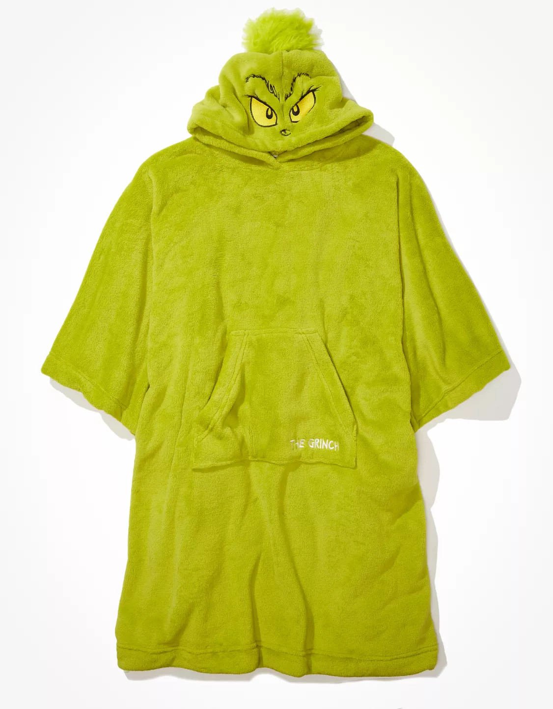 AE Grinch Plush Blanket Hoodie | American Eagle Outfitters (US & CA)