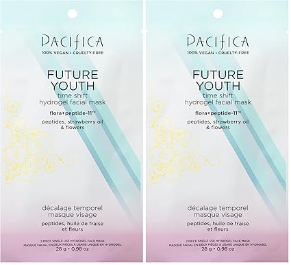 Pacifica Beauty, Future Youth Time Shift Face Mask, Hydrogel Sheet Mask, Hydrating, Plumping, Boo... | Amazon (US)