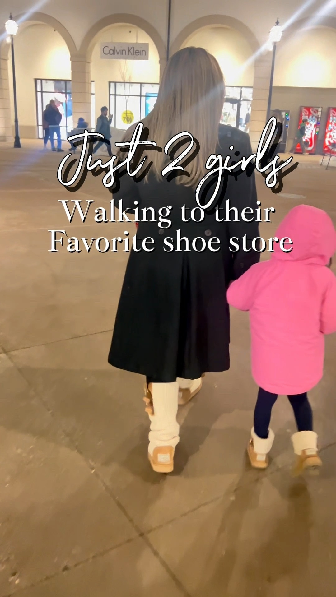 Just 2 girls walking to their favorite shoe store! We absolutely love our UGGs! It keeps our feet nice, warm and comfy! How many pairs of UGGs is enough? 🥴🤭🫣 Hubby says we don’t need anymore but we totally disagree! 

#LTKootd #LTKKids #LTKmomlife