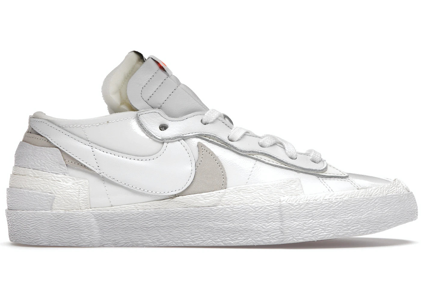 Nike Blazer LowSacai White Patent Leather | StockX