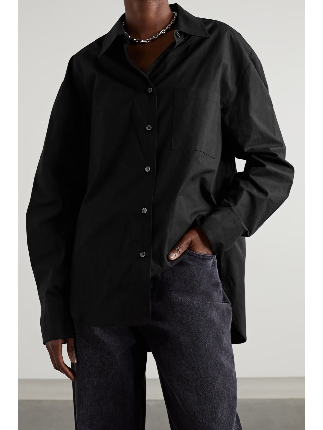 Lui organic cotton-poplin shirt | NET-A-PORTER (US)