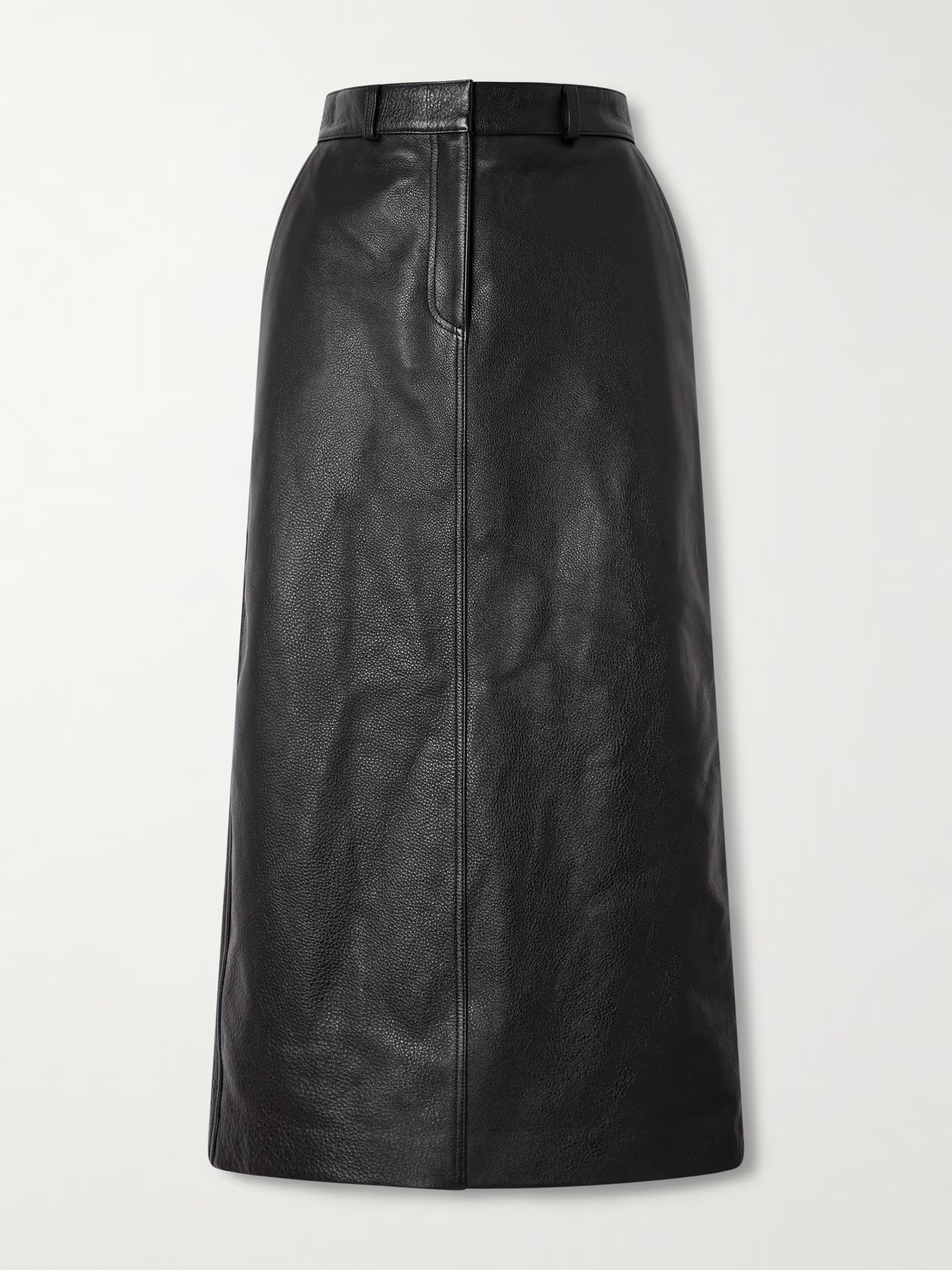 TOTEME - Textured-leather Maxi Skirt - Black | NET-A-PORTER (US)