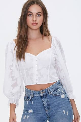 Sweetheart Burnout Top | Forever 21 (US)