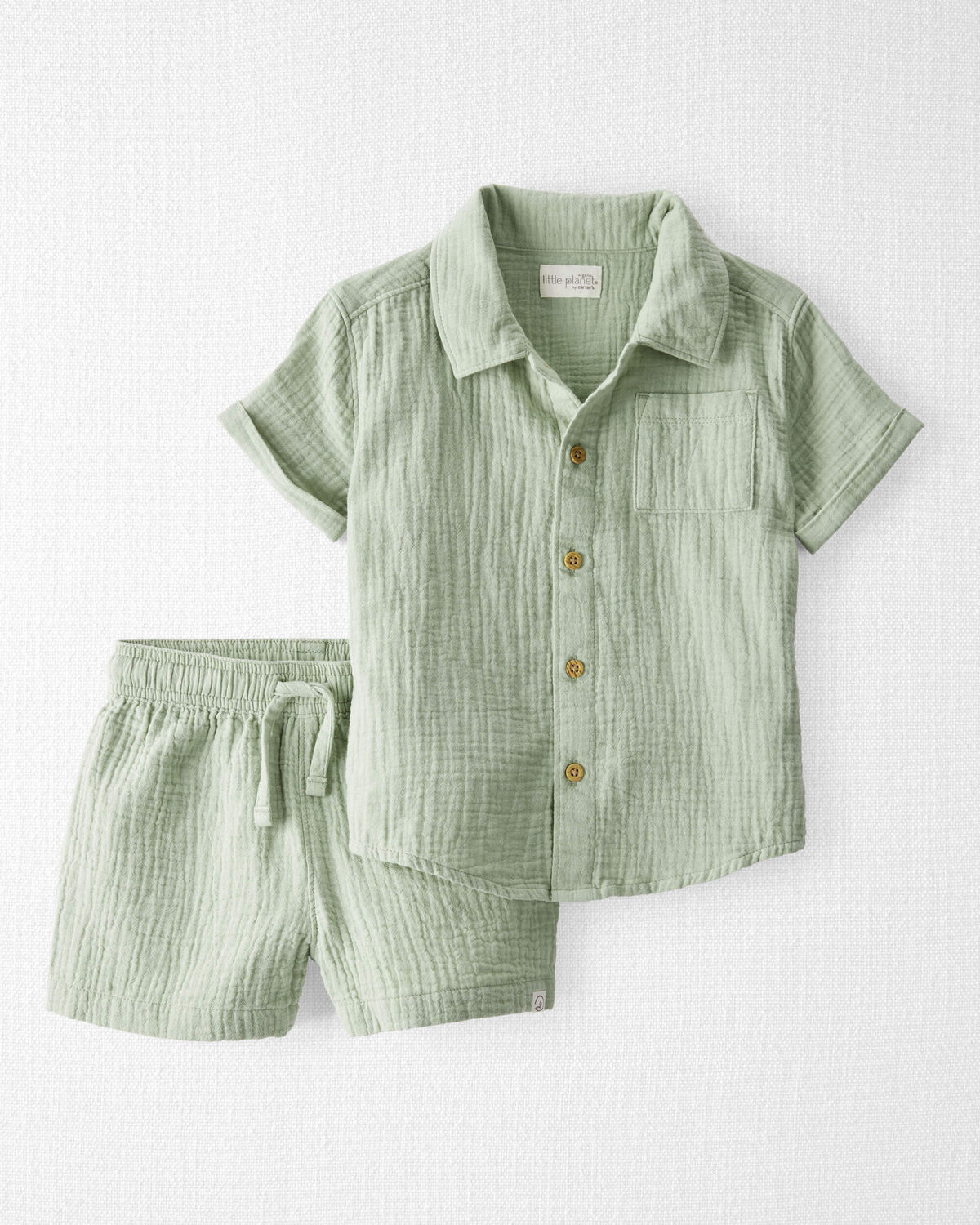 Toddler 2-Piece Organic Cotton Gauze Set - Little Planet | Carter's | Carter's Inc