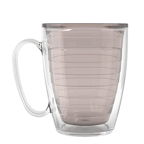 Tervis Clear & Colorful Tabletop Made in USA Double Walled Insulated Tumbler Travel Cup Keeps Drinks Cold & Hot, 16oz Mug, River Rock | Amazon (US)