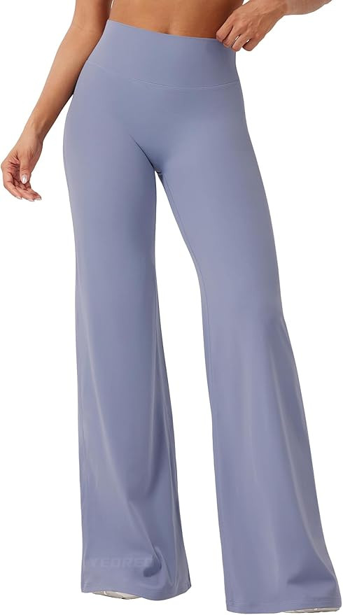 YEOREO Workout Leggings Womens No Front Seam Straight Leggings 29"/ 31.5"/ 33"/ 35" High Waist Bu... | Amazon (US)