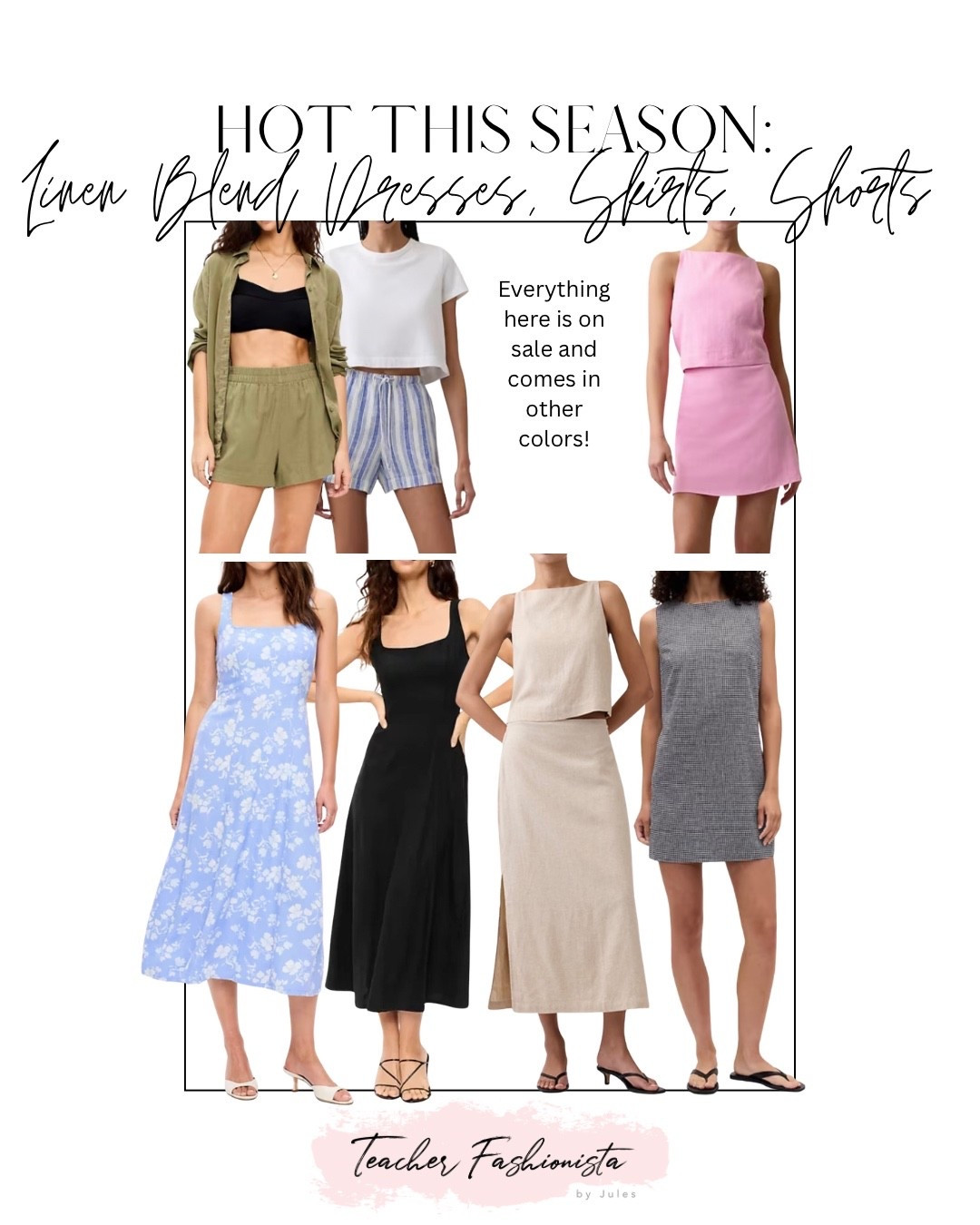 Hot this Spring and Summer: Linen and linen blend skirts, shorts, and dresses!


Gap, Old Navy, linen outfits, linen sets, on sale now!

#LTKTravel #LTKSeasonal #LTKSaleAlert