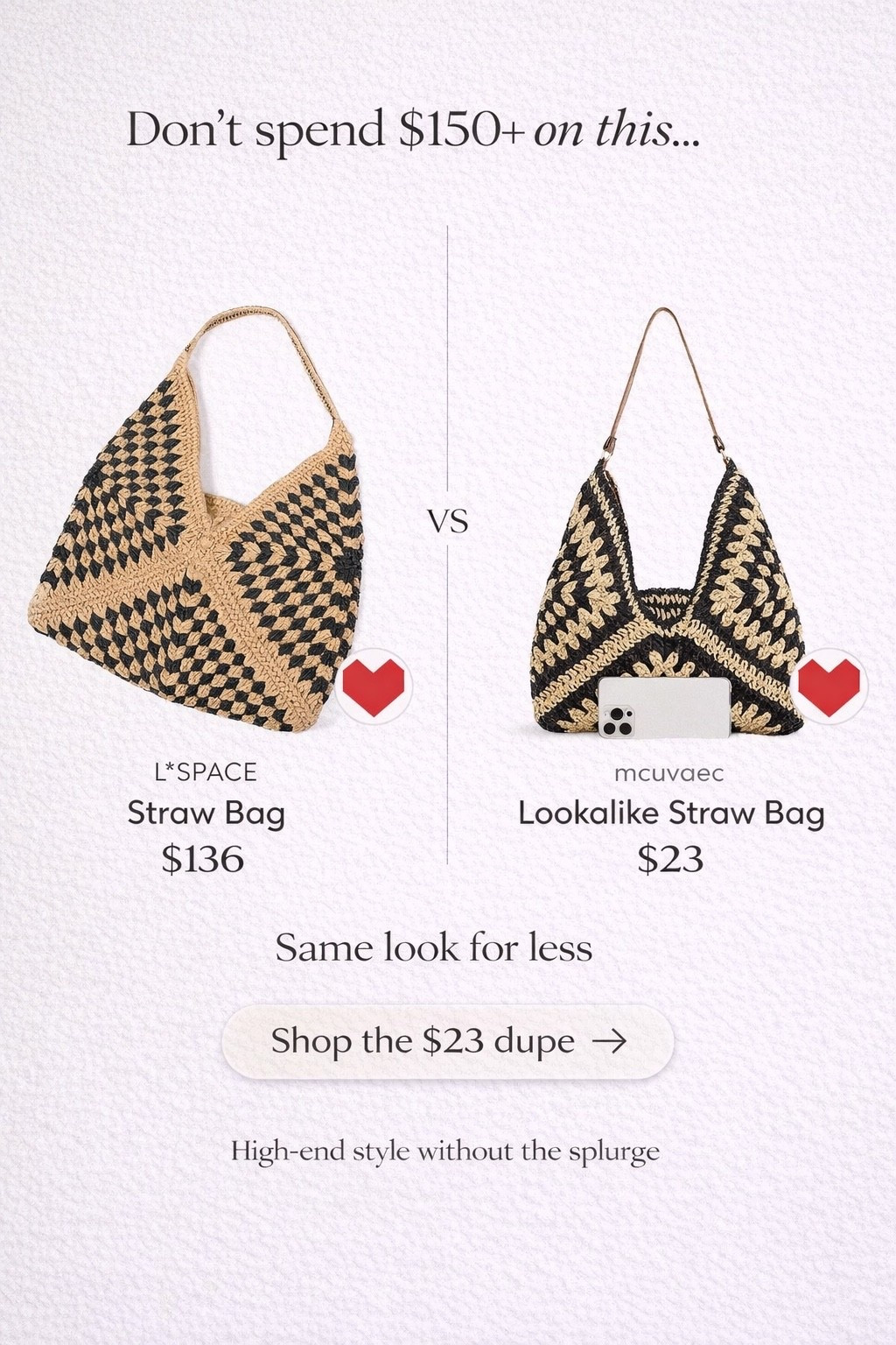Don’t spend $100+ on a bag when you can get the same look for $23. This woven straw hobo bag has that exact high-end feel and is perfect for summer outfits, beach days, or travel.

#LTKBeauty #LTKSeasonal #LTKSaleAlert