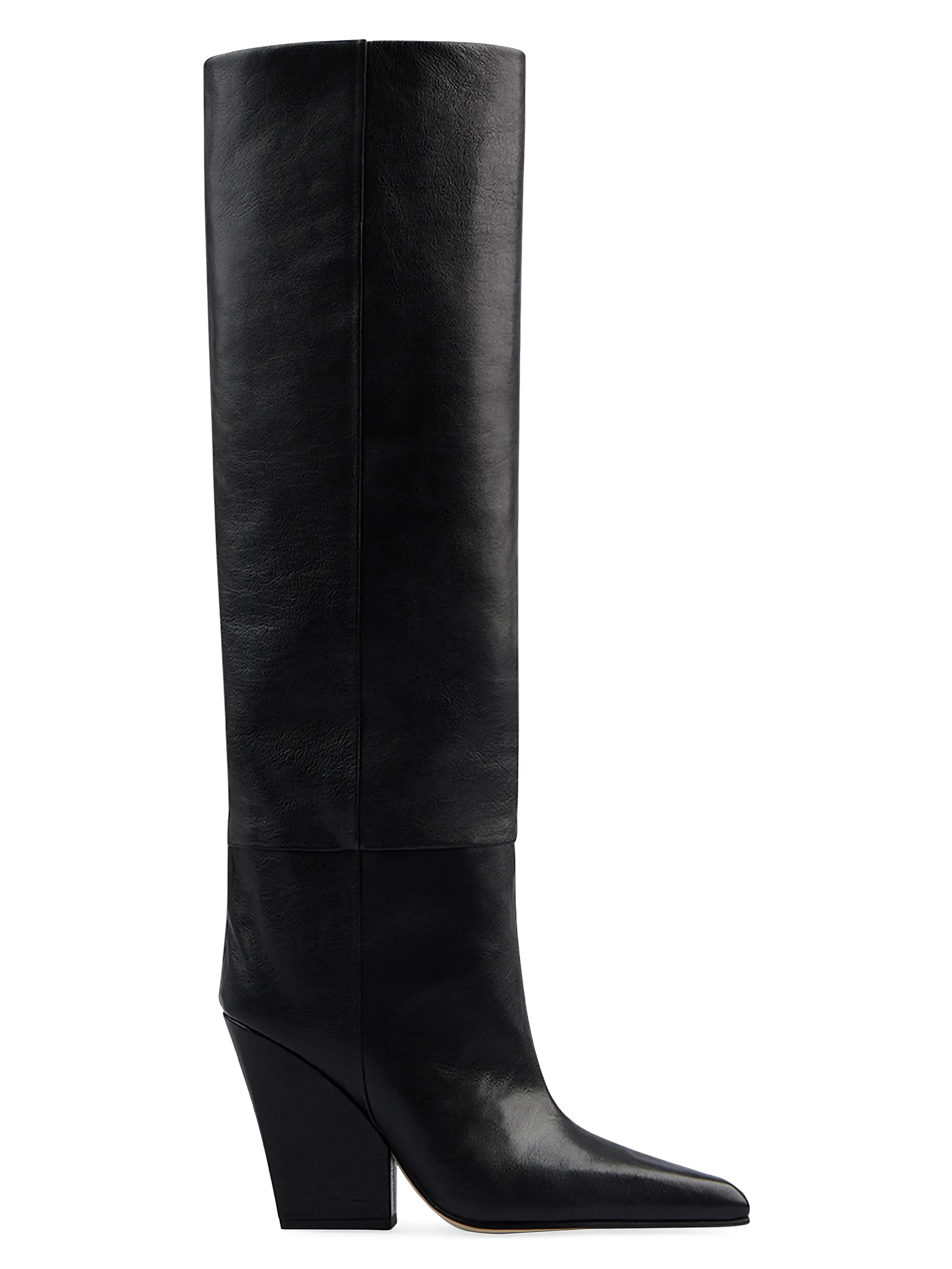 Jane 100MM Leather Boots | Saks Fifth Avenue