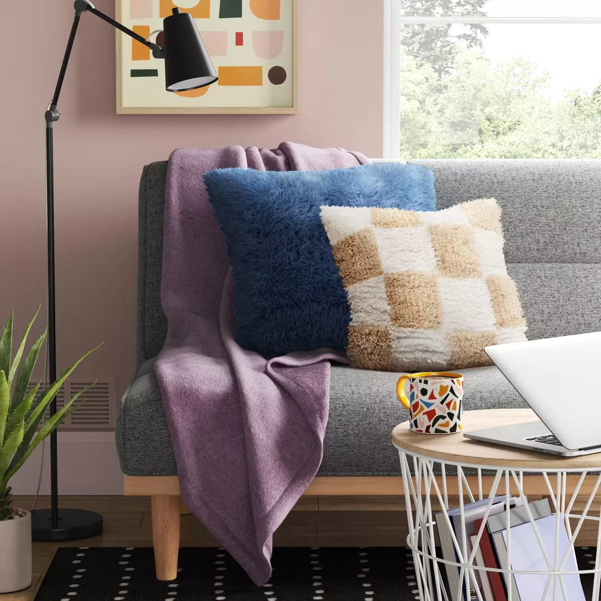 Target purple throw shop pillows