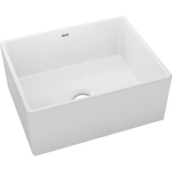 Elkay Fireclay 25" L x 19" W Farmhouse Kitchen Sink | Wayfair North America