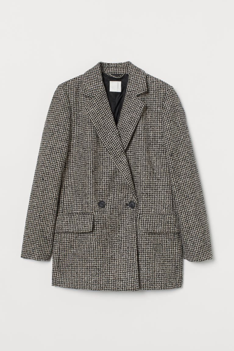 Double-breasted Bouclé Jacket | H&M (US)