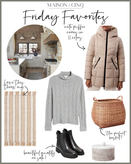 So many great finds for Friday Favorites today, like outerwear on sale, cozy sweaters, booties for a steal, and lots of cute pieces from the new McGee Target line!

#homedecor #winterfashion #ootd #puffer #downvest 

#LTKhome #LTKover40 #LTKSeasonal