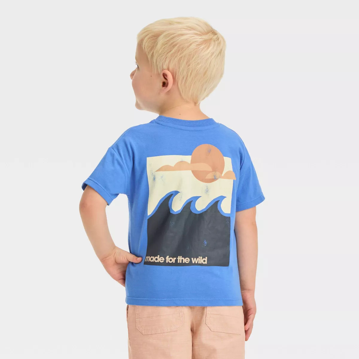 Grayson Mini Toddler Boys' Short Sleeve Jersey Graphic T-Shirt - Blue | Target