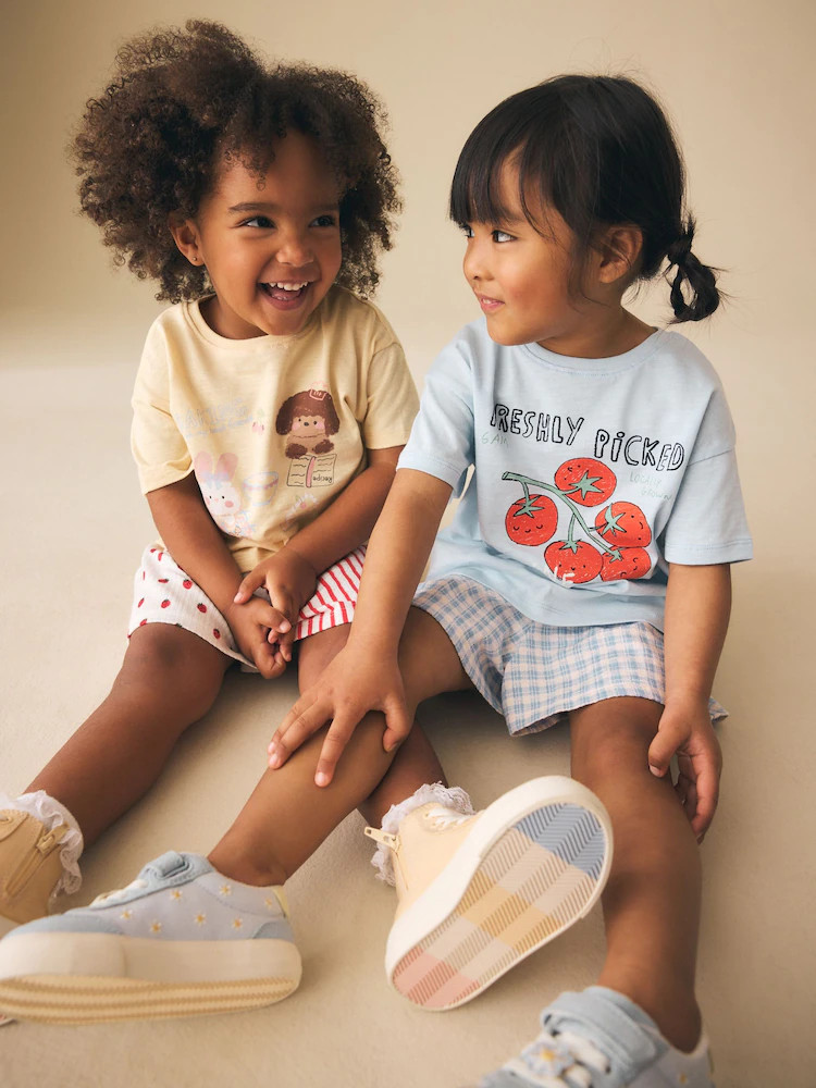 Blue/Yellow Top & Shorts Set 2 Pack (3mths-7yrs) | Next US