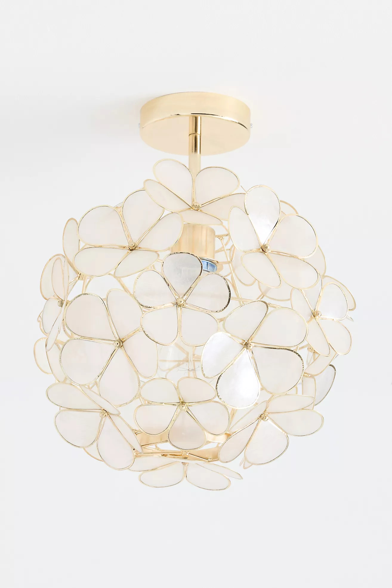 Plumeria Flower Capiz Flush Mount | Anthropologie (US)