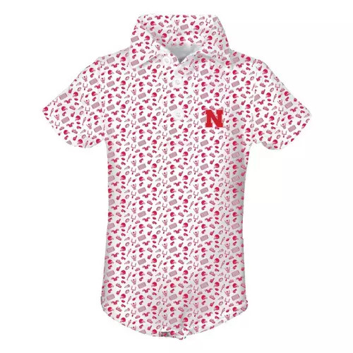 Garb Baby Nebraska Cornhuskers Tom All Over Print Onesie | Scheels Sports