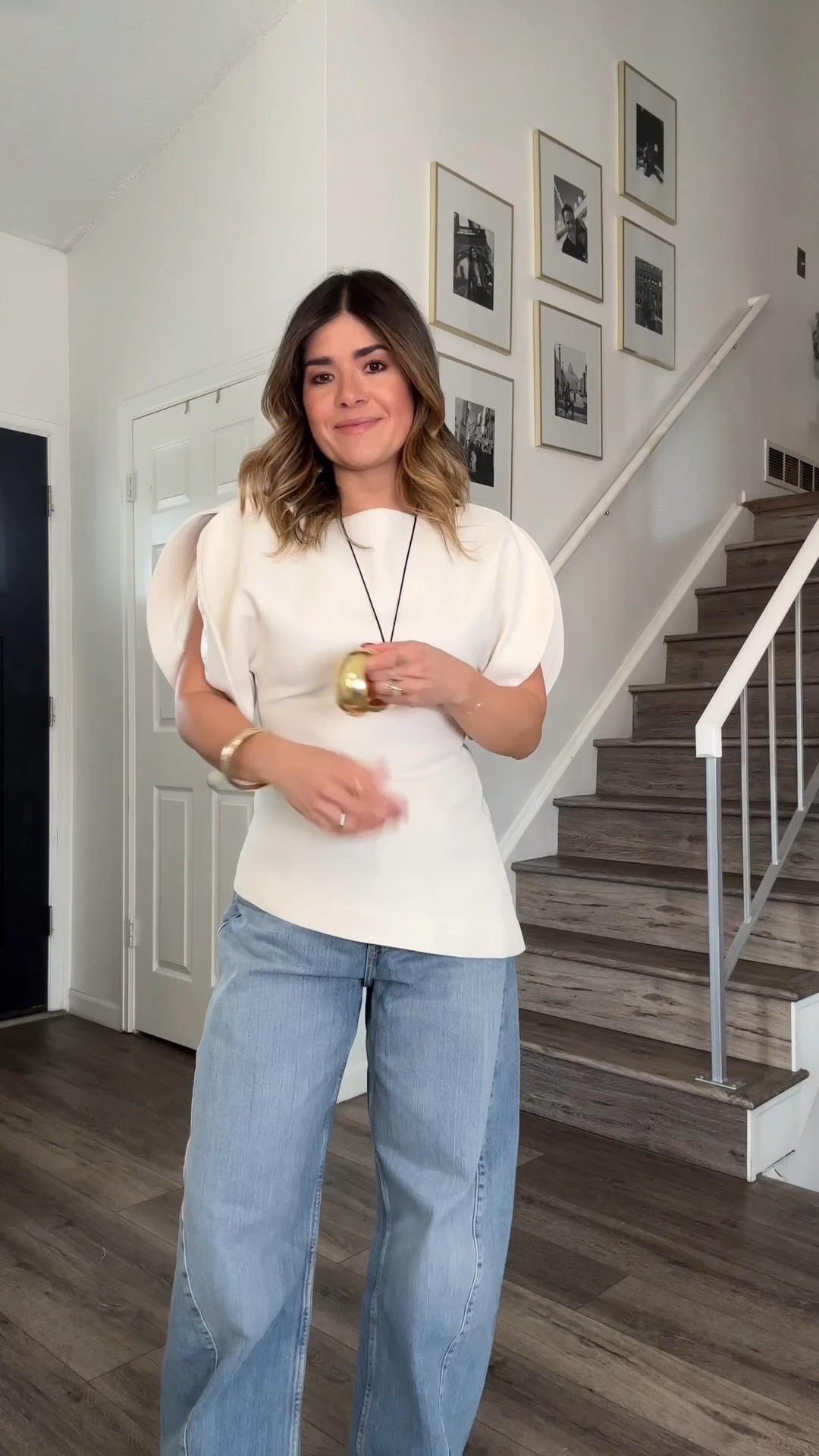 Chicest top! It’s such a beautiful piece and I specially love how it looks with loose jeans. 
Top size xs
Jeans size 4

#LTKgrwm #LTKSeasonal #LTKootd