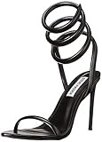 Amazon.com | Steve Madden Women's Bali Heeled Sandal, Black/White Snake, 7.5 | Heeled Sandals | Amazon (US)
