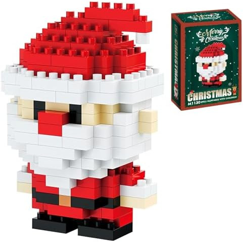 ANTECESSOR Christmas Stocking Stuffers Gifts for Kids, Santa Claus Design Building Blocks, 2025 N... | Amazon (US)