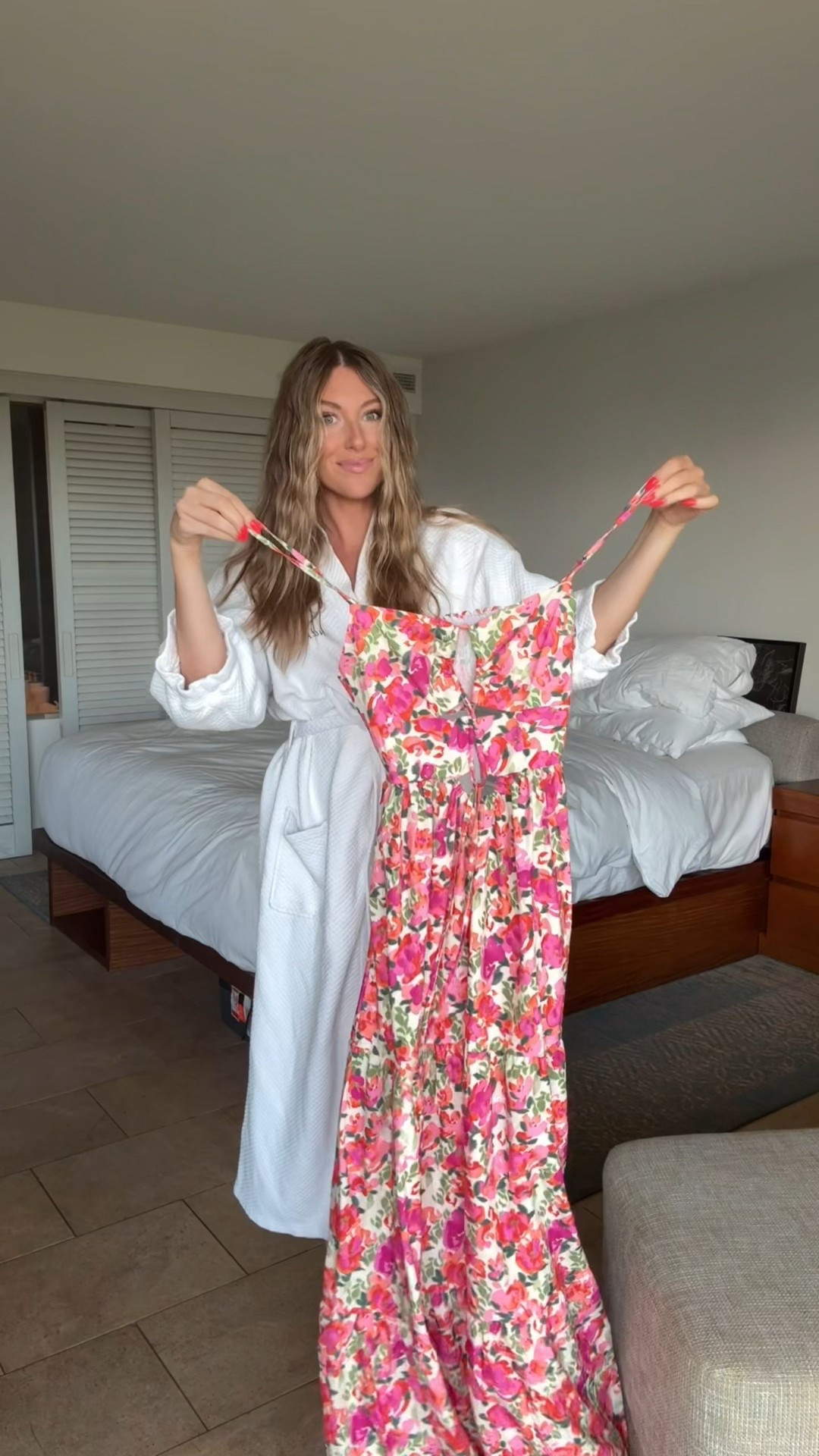 I sized up to a medium in the dress! The fit is SO good!! 