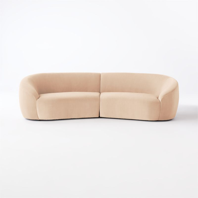 Roma 2-Piece Sectional Sofa + Reviews | CB2 | CB2