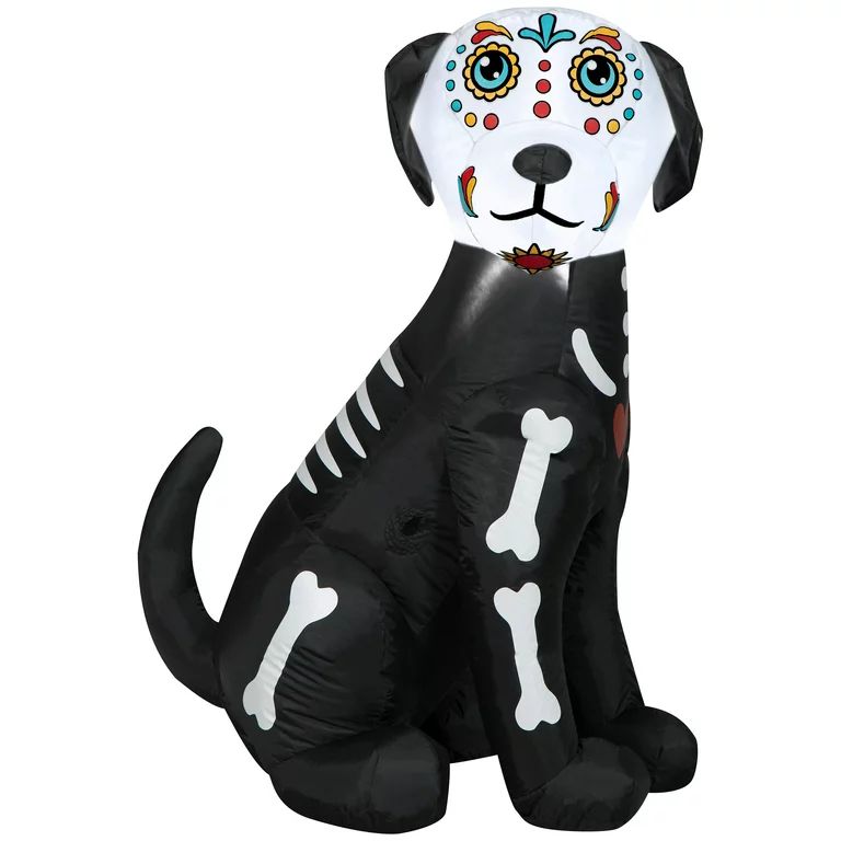 Airblown Inflatables Day of the Dead, Dog Small - Walmart.com | Walmart (US)