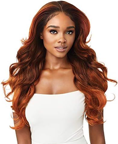 Outre Perfect Hair Line Synthetic 13x4 Faux Scalp Lace Front Wig - LAUREL (DR2/GIBRN) | Amazon (US)
